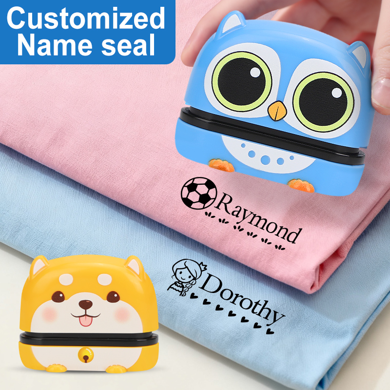 Self Inking Stamp - Stempel Nama Lucu Kustom - Dapat