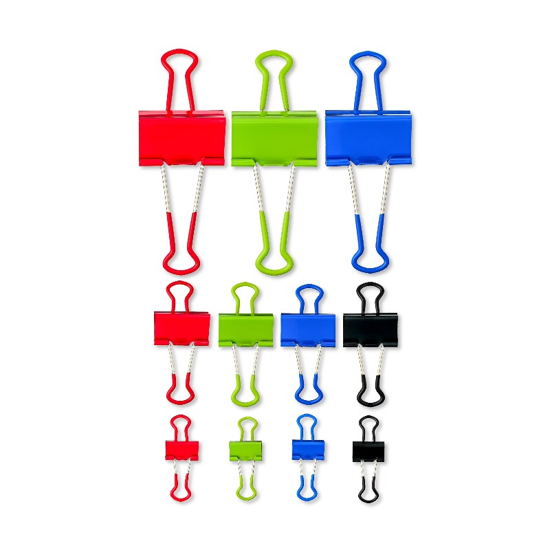 Binder Clip Assorted - Klip Penjepit Kertas, Berbagai Warna dan