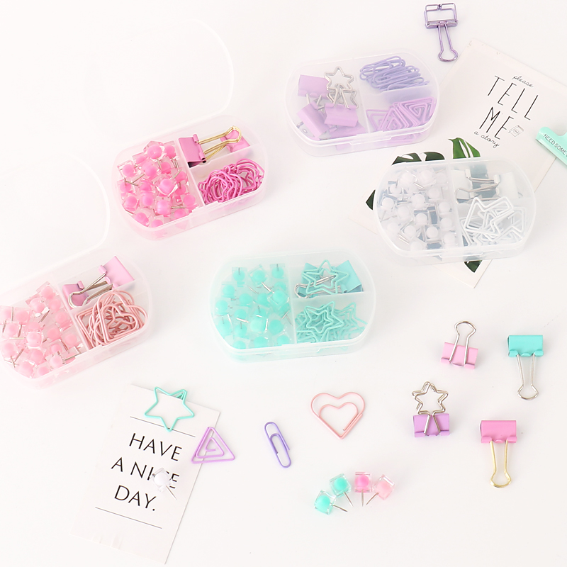 Binder Clip Assorted - Tutu Warna-warni Klip Pengikat Push Pin