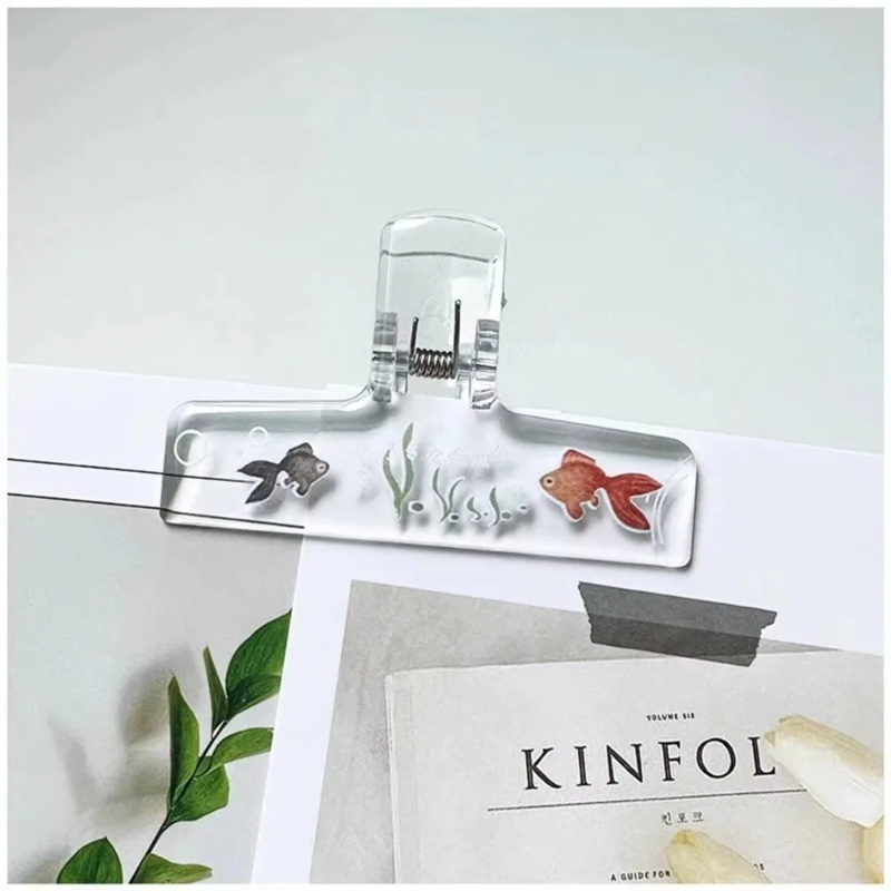 Binder Clip Assorted - 1 Buah Klip Binder Ikan Mas