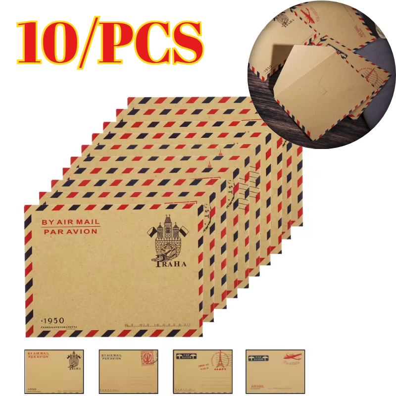 Letter Envelope Kraft - 10pcs 9.7*7.5cm Amplop Kartu Pos Retro