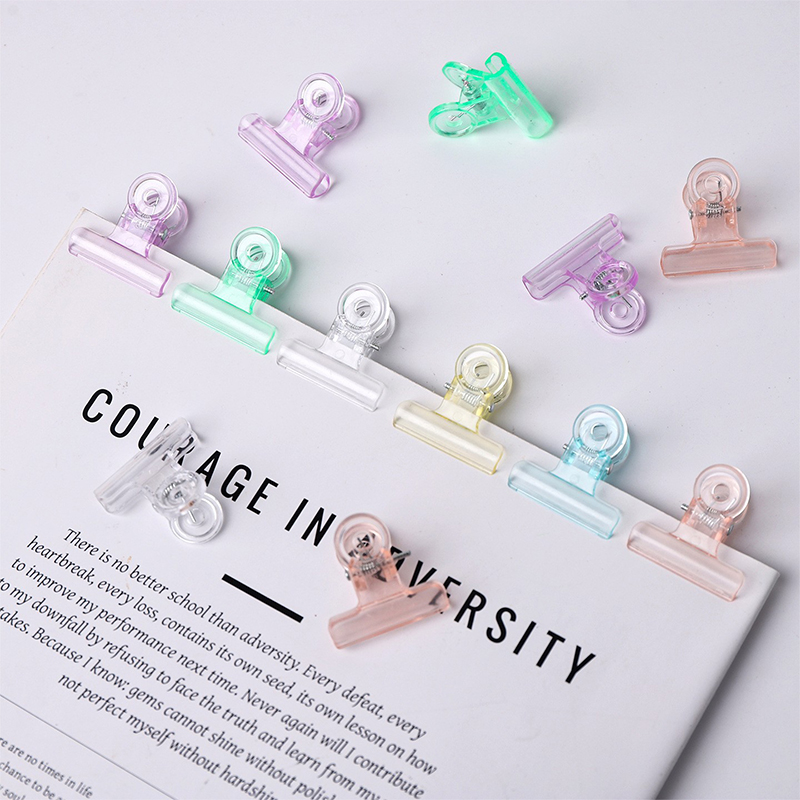 Binder Clip Assorted - 10/20 Buah Klip Binder Plastik Warna