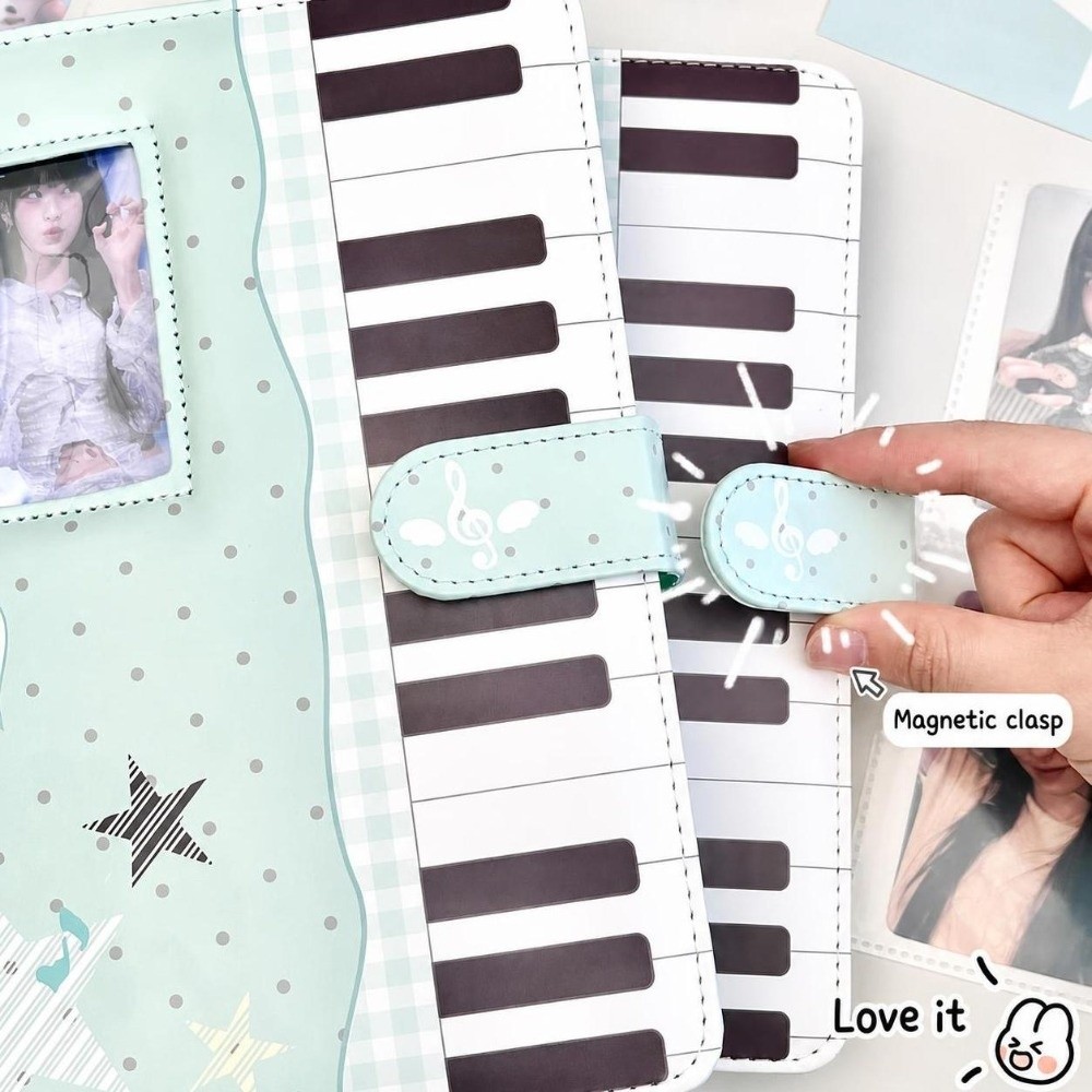 Notebook Dotted A5 - Buku Catatan Binder Piano Polka Dot