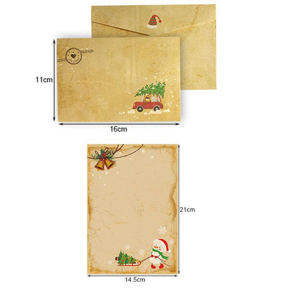 Paket 6 buah/set Kartu Ucapan, - Letter Envelope Kraft ulasan dan harga