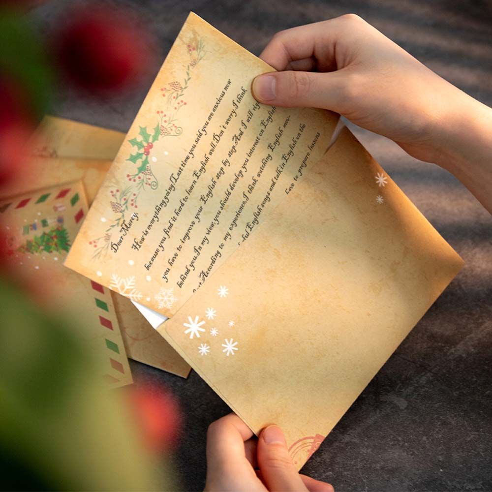 Paket 6 buah/set Kartu Ucapan, - Letter Envelope Kraft ulasan dan harga