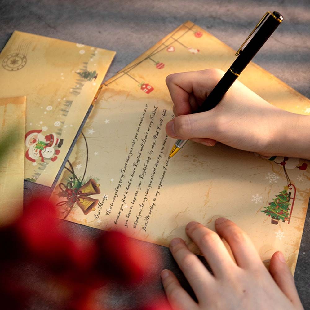 Paket 6 buah/set Kartu Ucapan, - Letter Envelope Kraft ulasan dan harga