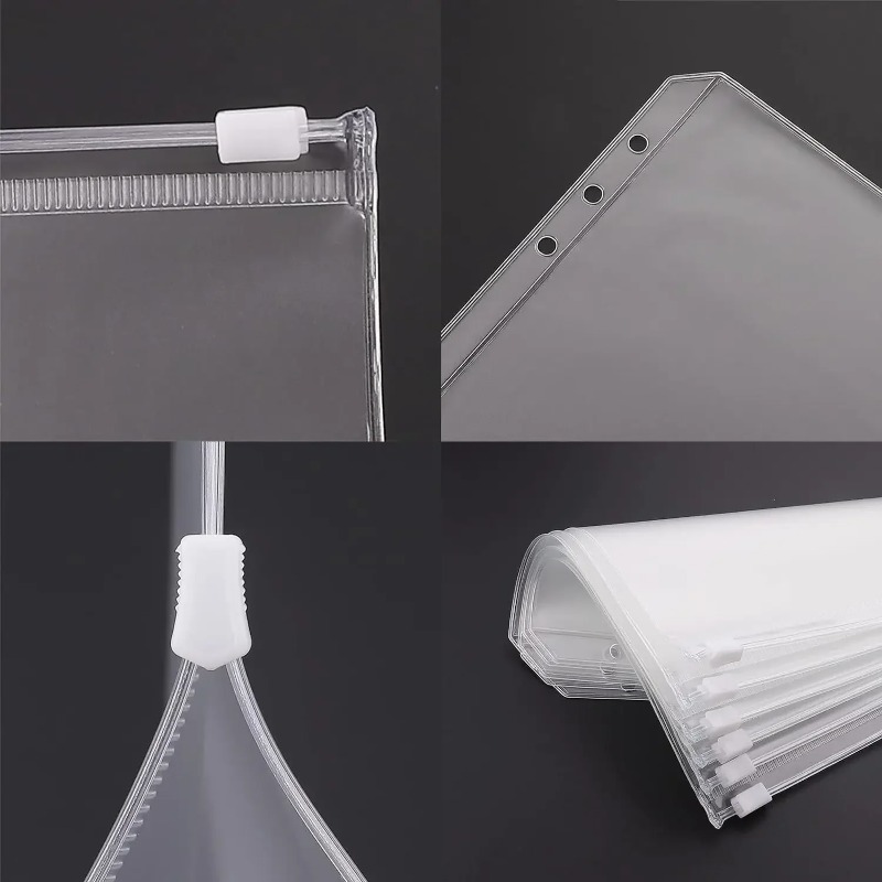 10 PCS Kantong Binder PVC Ampl - Portfolio Folder Zip ulasan dan harga