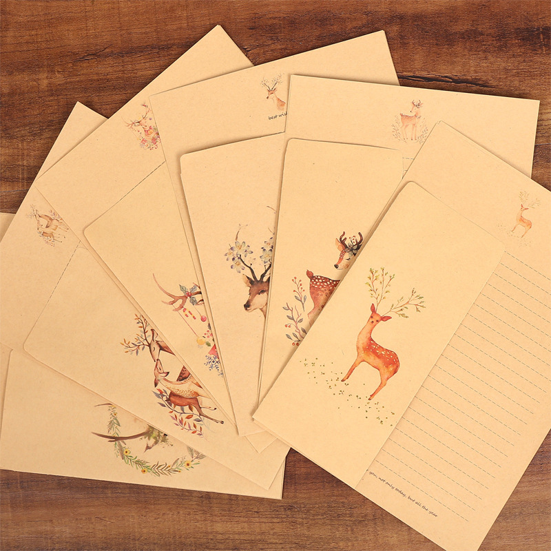 10 Amplop, 10 Lembar Kop Surat - Letter Envelope Kraft ulasan dan harga