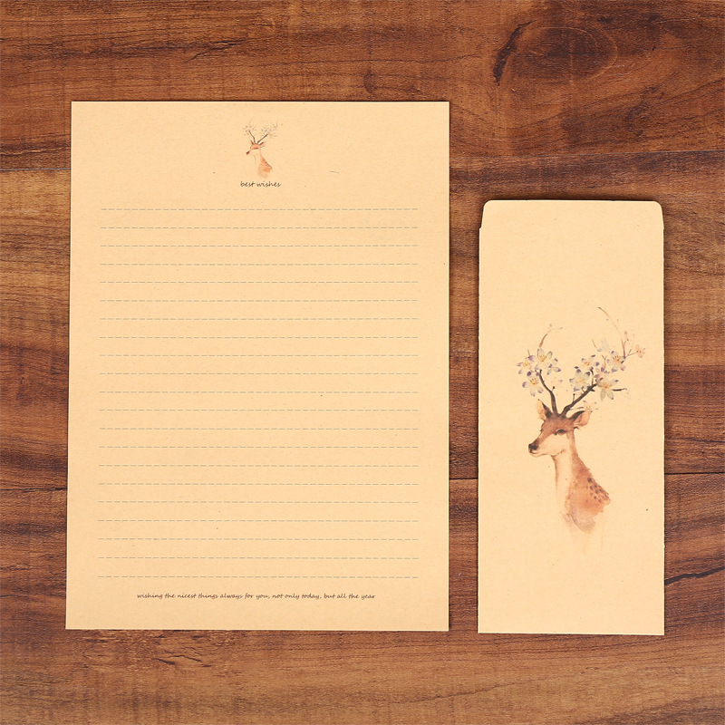 10 Amplop, 10 Lembar Kop Surat - Letter Envelope Kraft ulasan dan harga