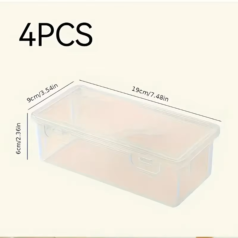 4 Kotak Penyimpanan PP Transpa - Stationery Office Supply Store ulasan dan harga