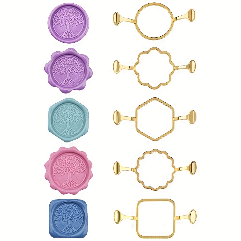 5 pak Kit segel lilin logam pe - Wax Seal Stamp Kit ulasan dan harga