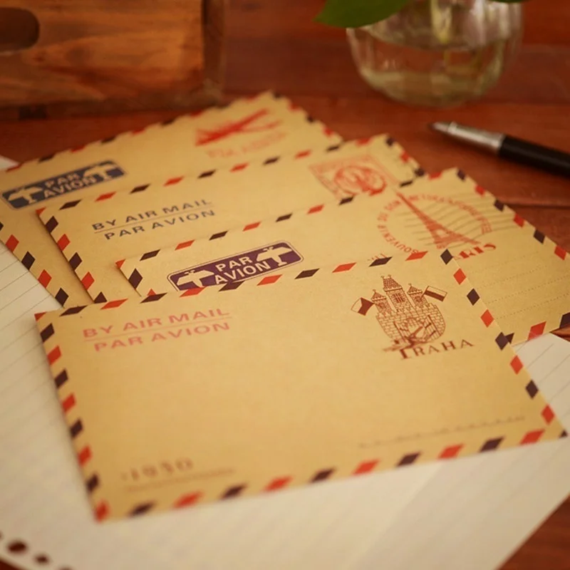 10pcs 9.7*7.5cm Amplop Kartu P - Letter Envelope Kraft ulasan dan harga