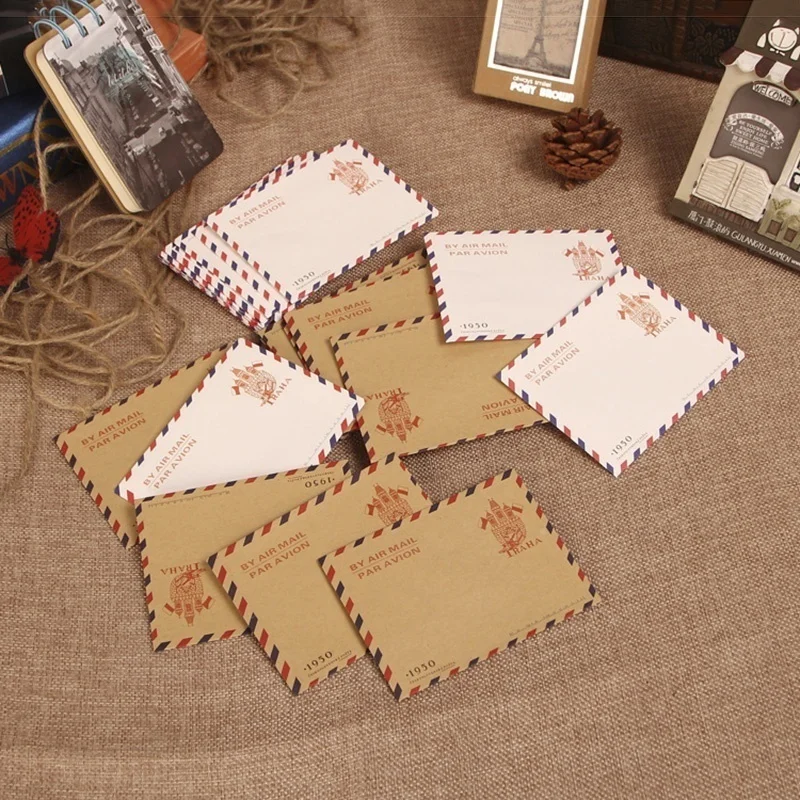 10pcs 9.7*7.5cm Amplop Kartu P - Letter Envelope Kraft ulasan dan harga