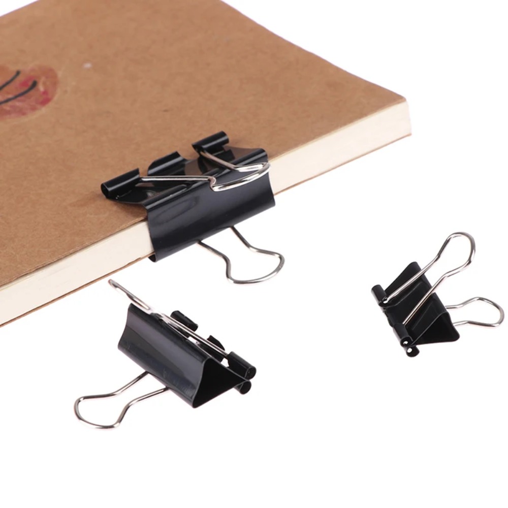10 Buah Klip Pengikat Logam 19 - Binder Clip Assorted ulasan dan harga