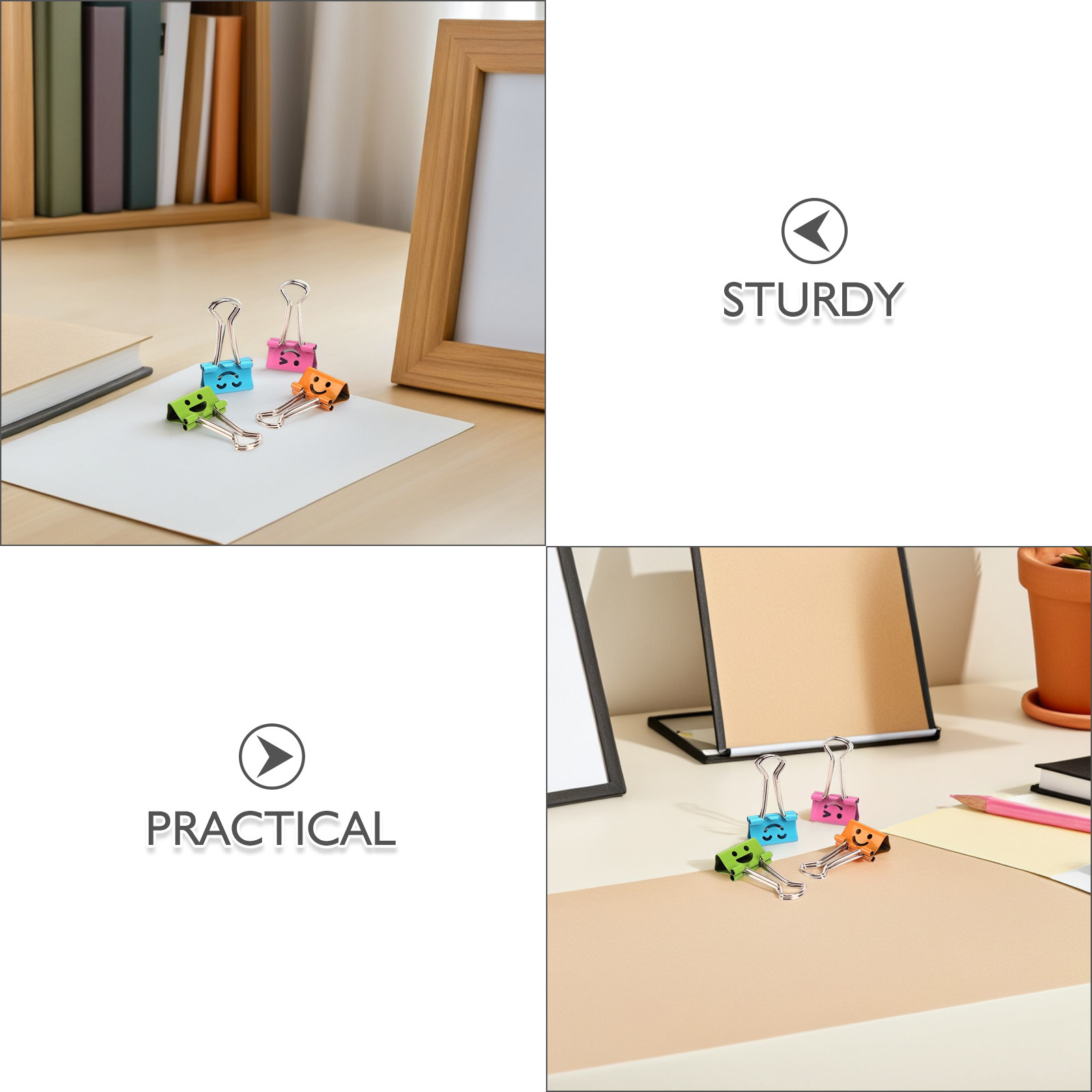 40 buah klip kertas dengan ber - Binder Clip Assorted ulasan dan harga