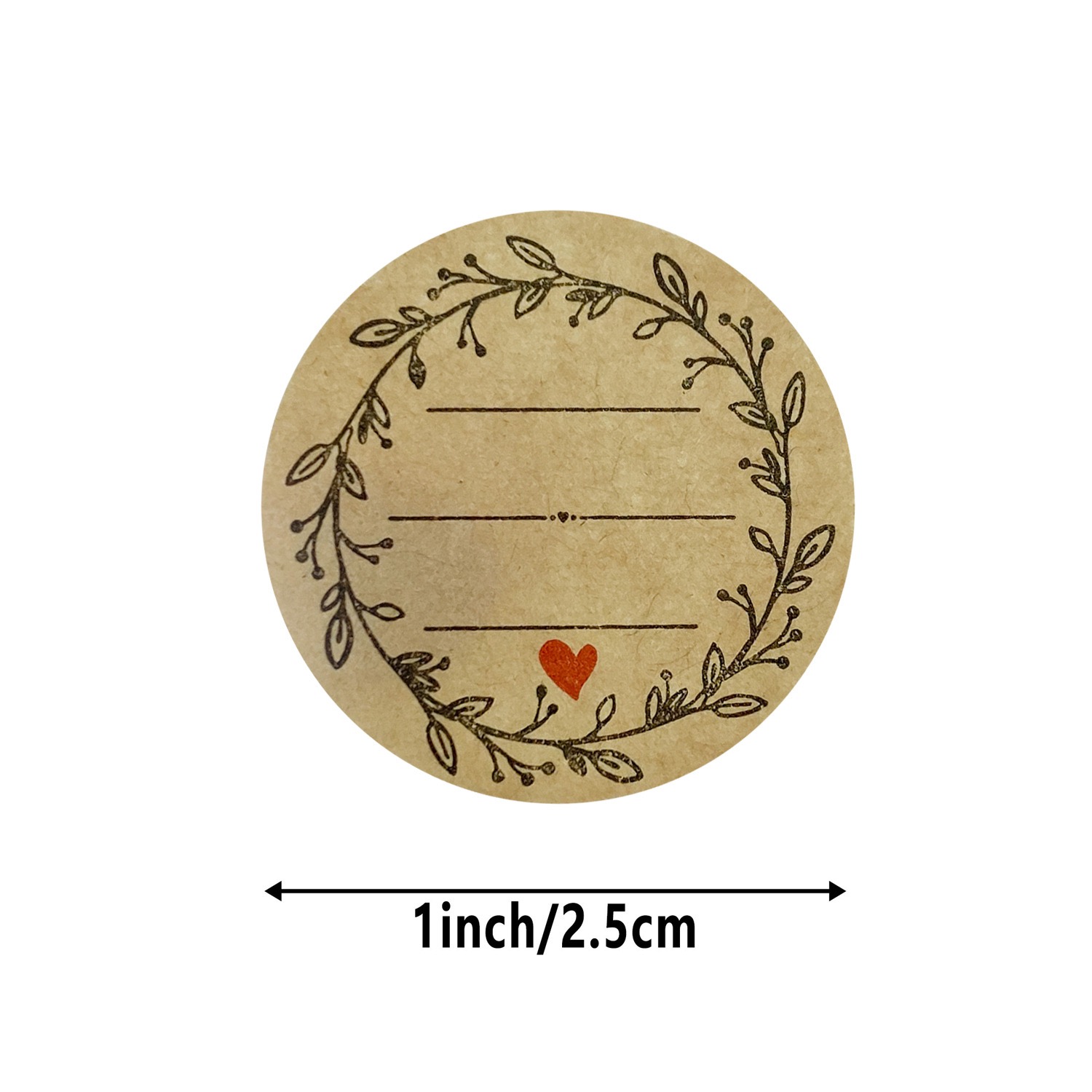 500 Buah/Rol 1 Inci Stiker Ker - Letter Envelope Kraft ulasan dan harga