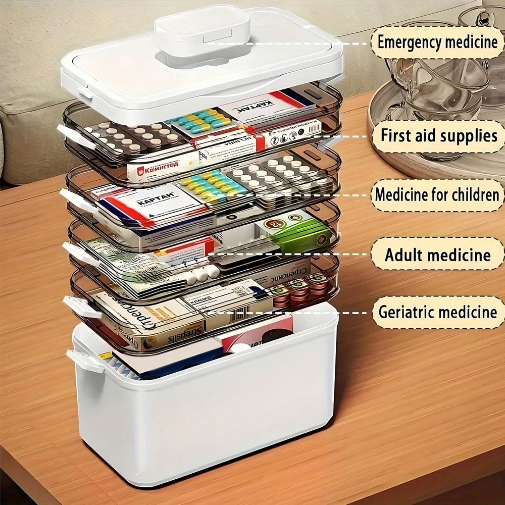 Organizer Obat Multi-Layer Tra - Stationery Office ulasan dan harga